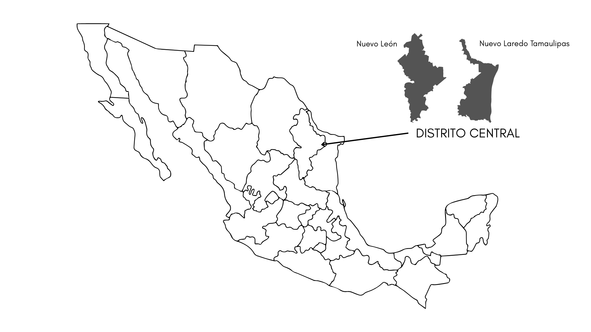 Mapa del Distrito Central